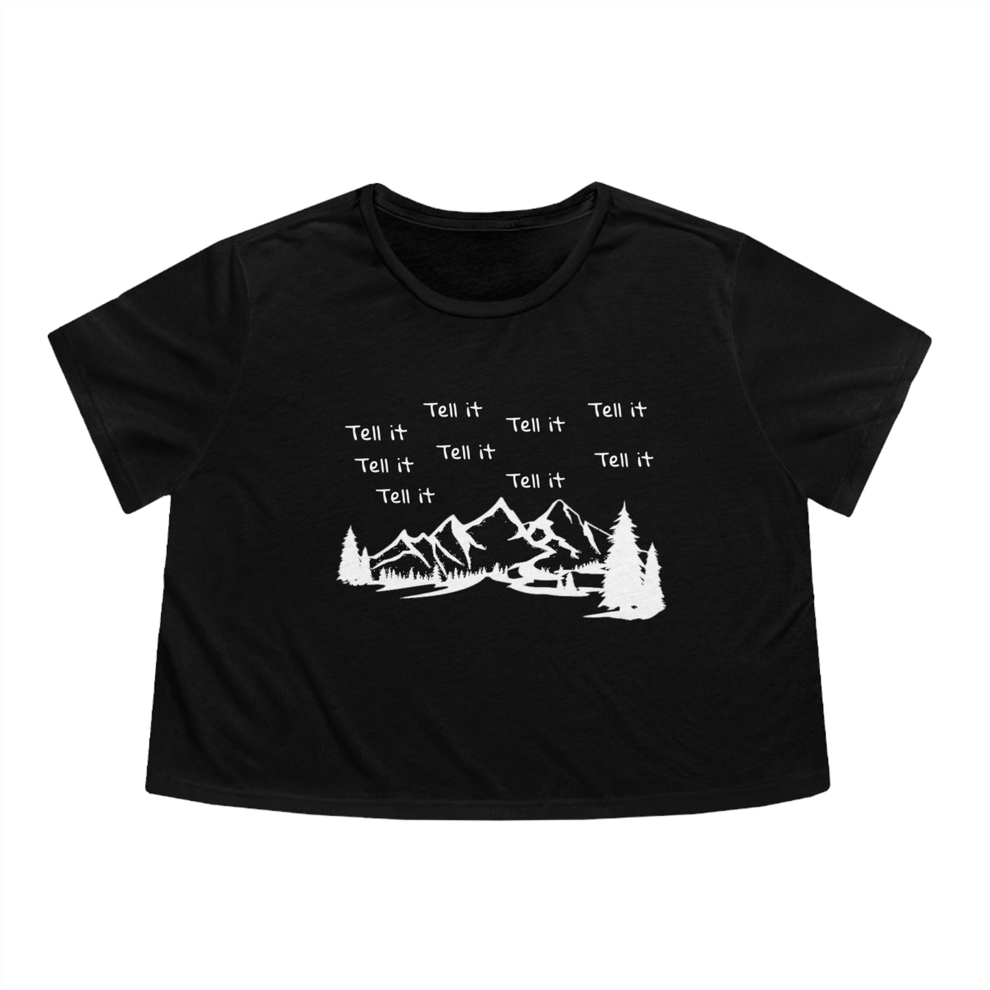We Out Tell It Cropped Tee